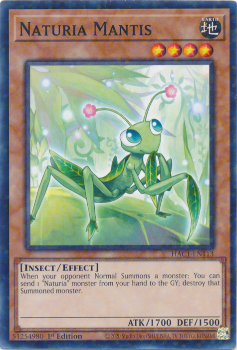 Naturia Mantis (Duel Terminal) [HAC1-EN113] Common | Card Merchant Takapuna