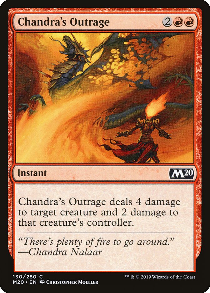 Chandra's Outrage [Core Set 2020] | Card Merchant Takapuna