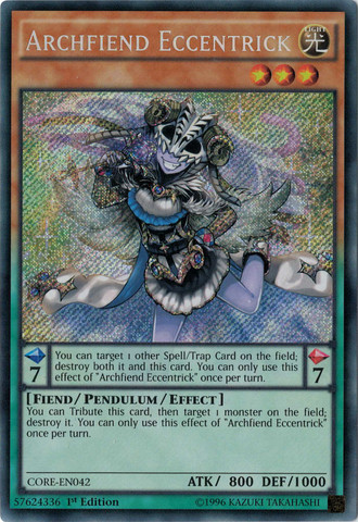 Archfiend Eccentrick [CORE-EN042] Secret Rare | Card Merchant Takapuna