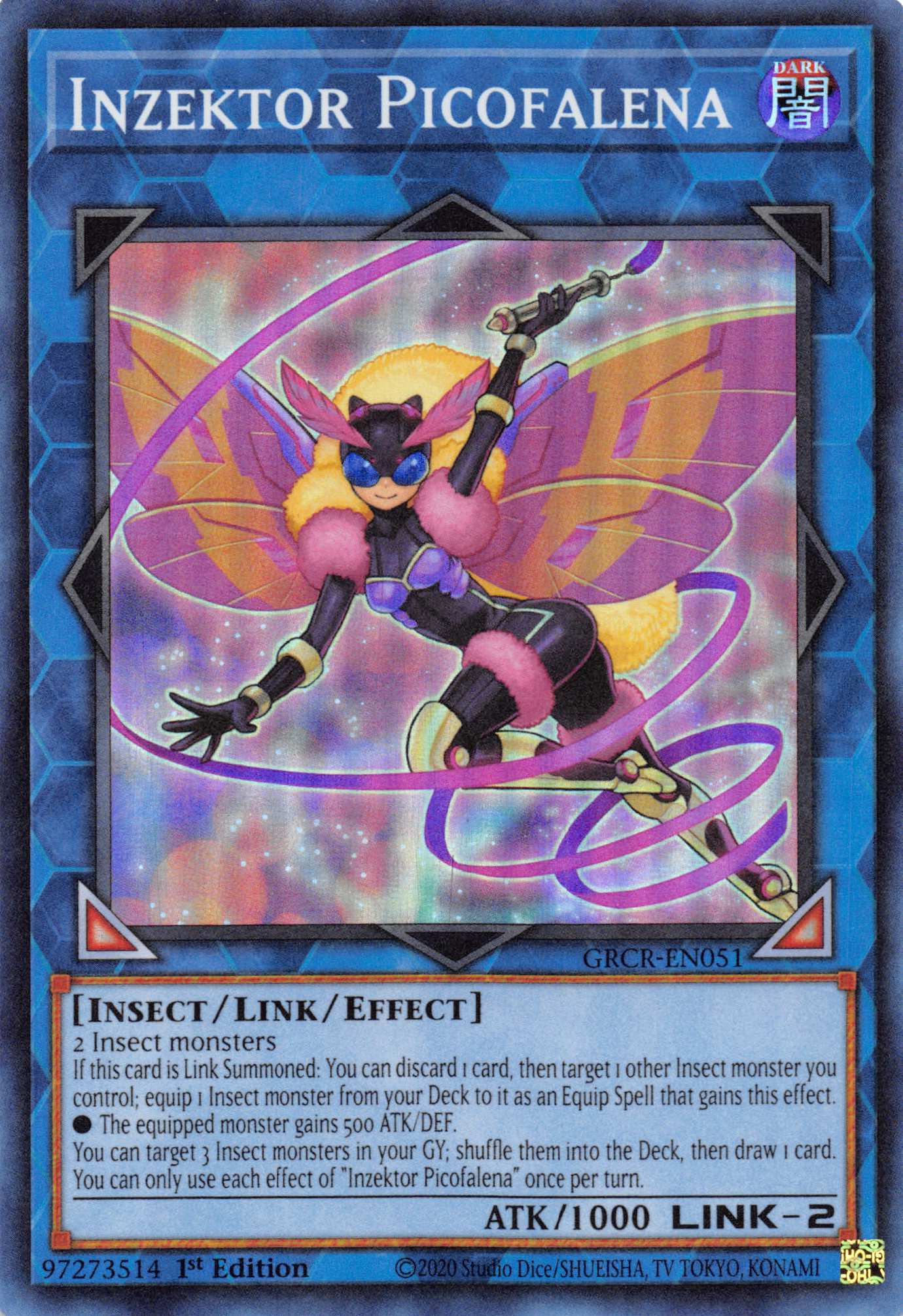 Inzektor Picofalena [GRCR-EN051] Super Rare | Card Merchant Takapuna