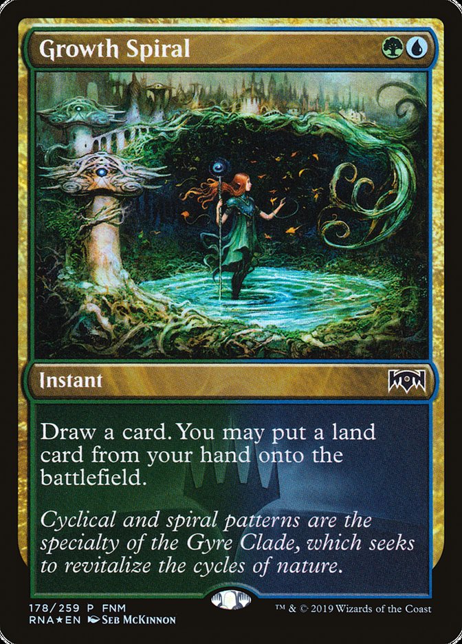 Growth Spiral (FNM) [Ravnica Allegiance Promos] | Card Merchant Takapuna