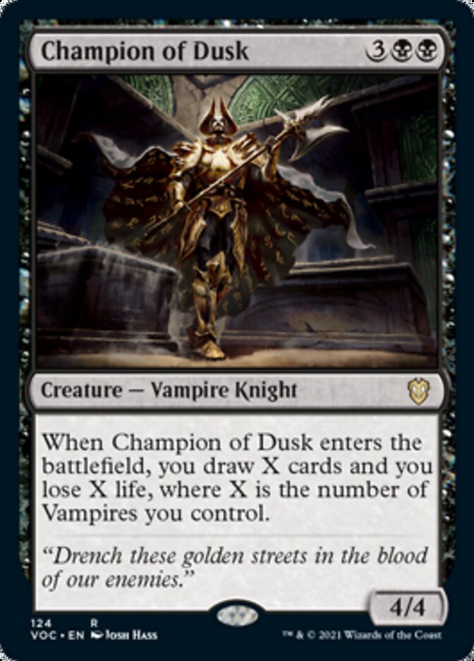 Champion of Dusk [Innistrad: Crimson Vow Commander] | Card Merchant Takapuna