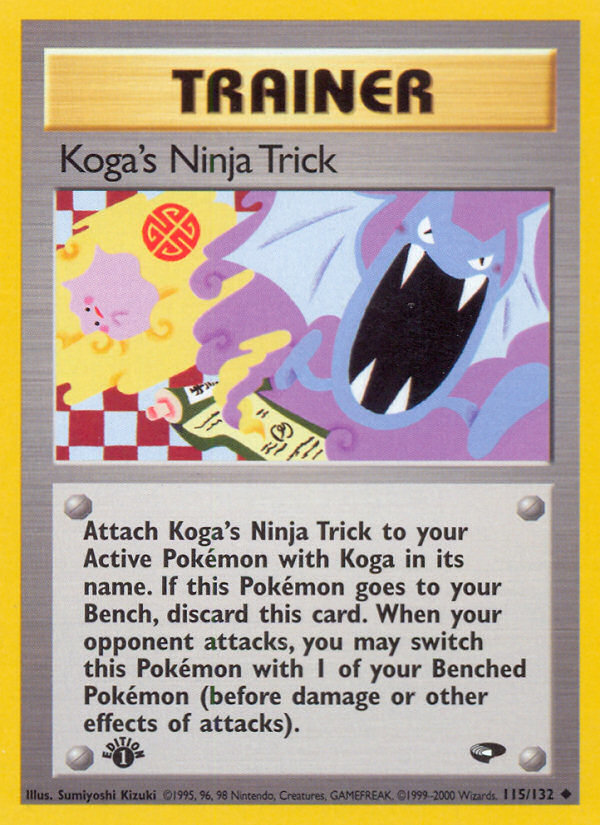 Koga's Ninja Trick (115/132) [Gym Challenge 1st Edition] | Card Merchant Takapuna