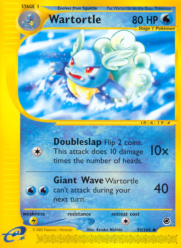 Wartortle (92/165) [Expedition: Base Set] | Card Merchant Takapuna