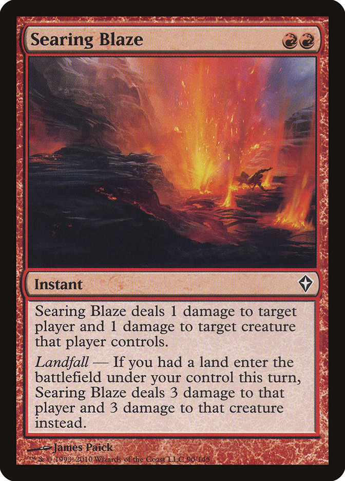 Searing Blaze [Worldwake] | Card Merchant Takapuna