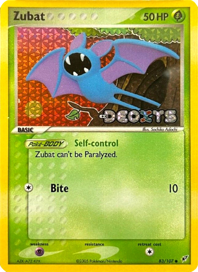 Zubat (83/107) (Stamped) [EX: Deoxys] | Card Merchant Takapuna