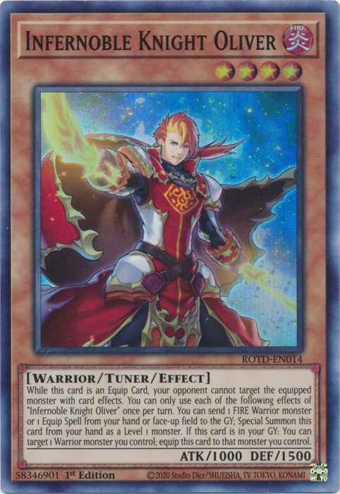 Infernoble Knight Oliver [ROTD-EN014] Super Rare | Card Merchant Takapuna