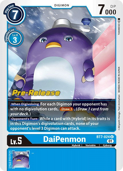 DaiPenmon [BT7-024] [Next Adventure Pre-Release Cards] | Card Merchant Takapuna