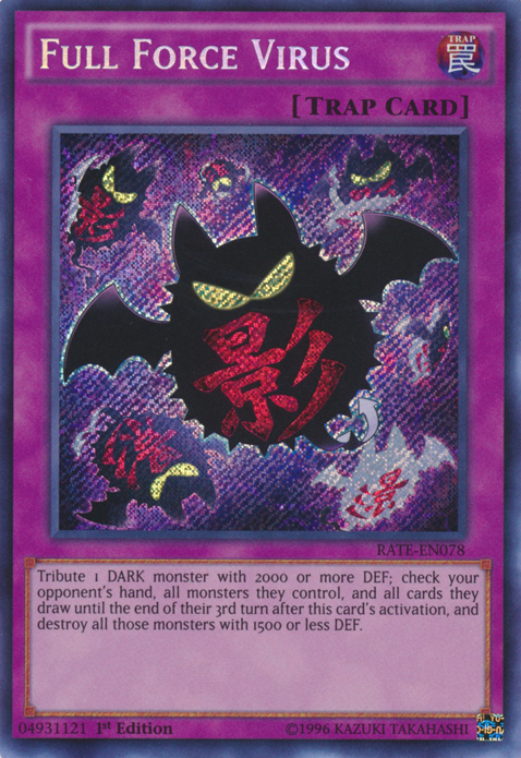 Full Force Virus [RATE-EN078] Secret Rare | Card Merchant Takapuna