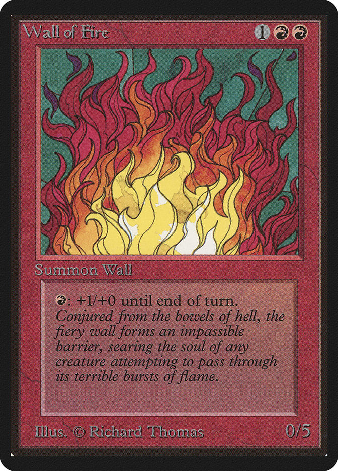 Wall of Fire [Beta Edition] | Card Merchant Takapuna