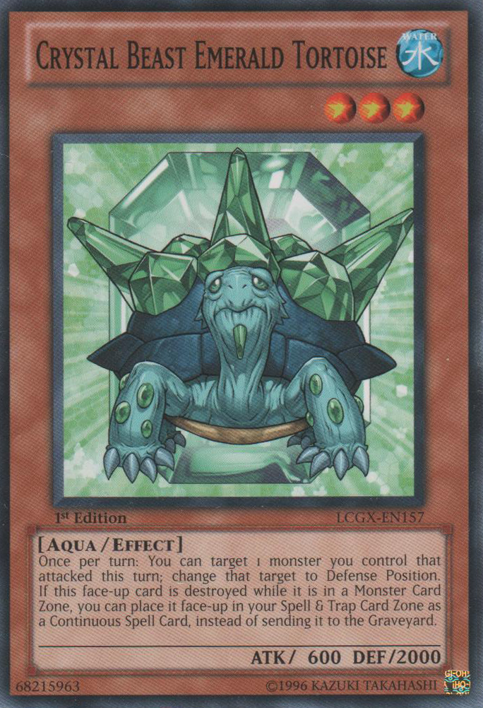 Crystal Beast Emerald Tortoise [LCGX-EN157] Common | Card Merchant Takapuna