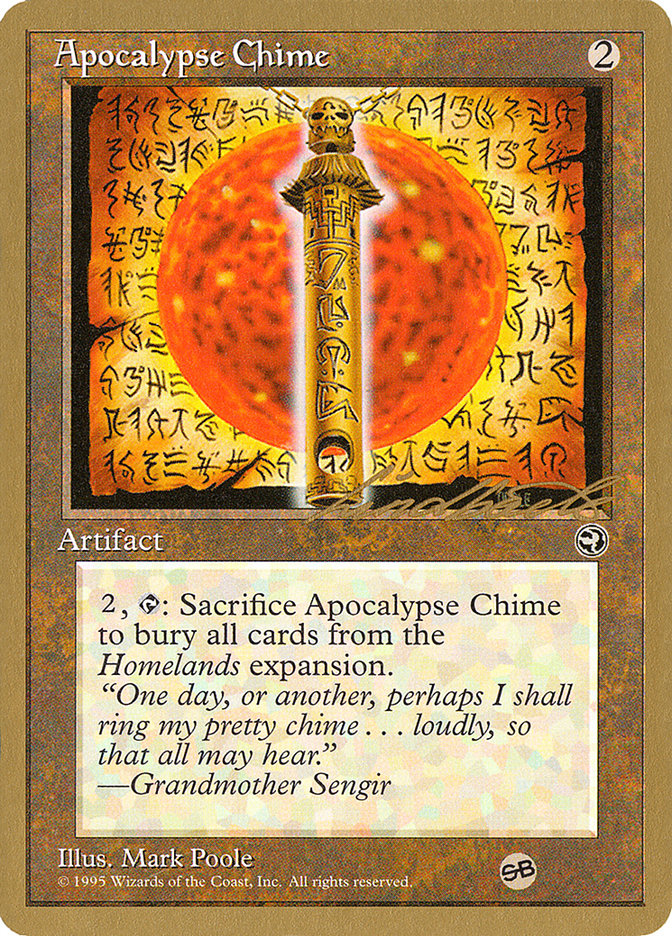 Apocalypse Chime (Leon Lindback) (SB) [Pro Tour Collector Set] | Card Merchant Takapuna