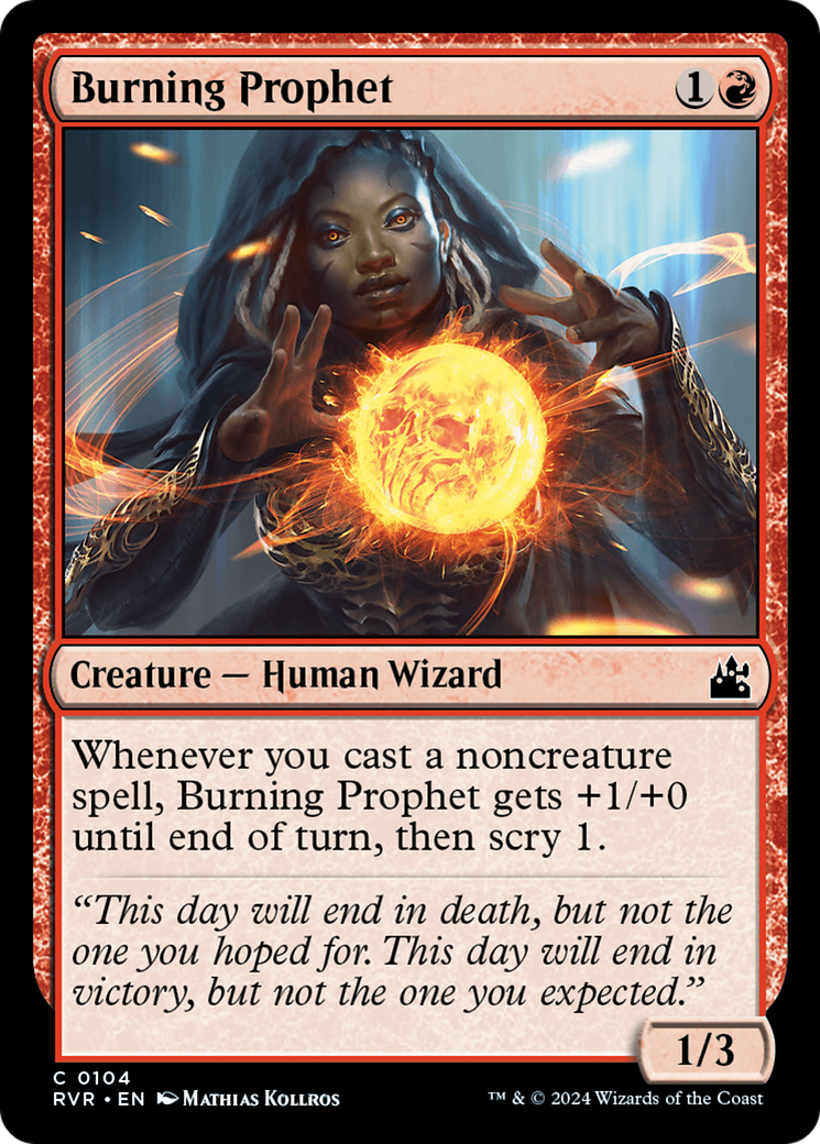 Burning Prophet [Ravnica Remastered] | Card Merchant Takapuna