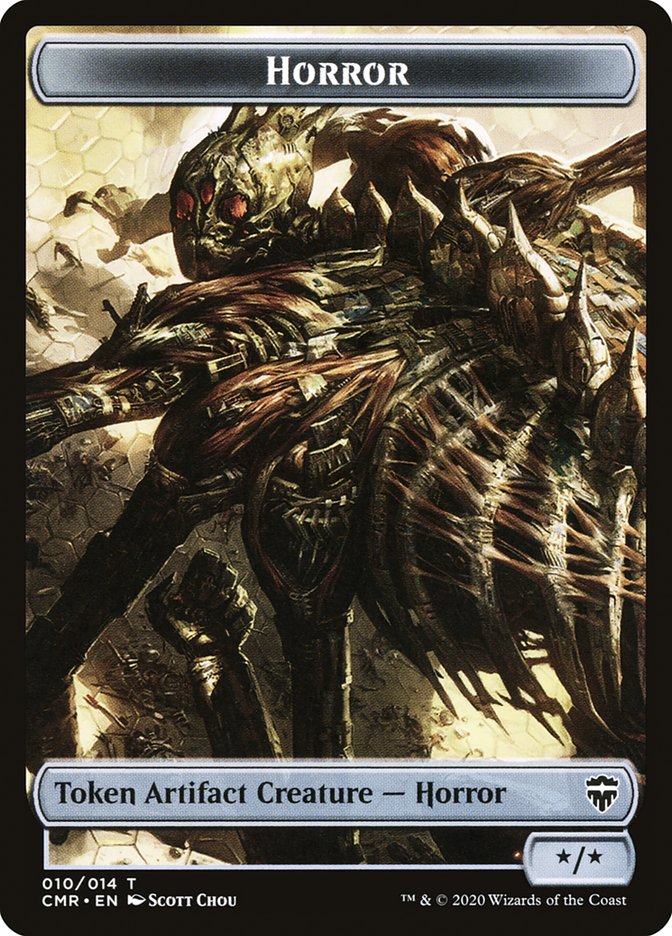 Horror Token [Commander Legends Tokens] | Card Merchant Takapuna