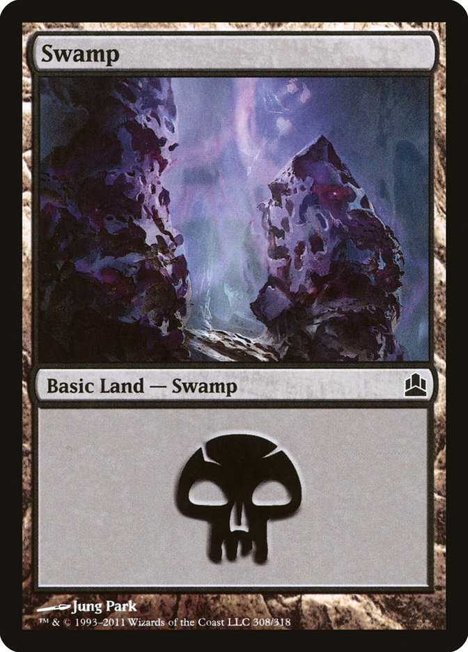 Swamp (308) [Commander 2011] | Card Merchant Takapuna