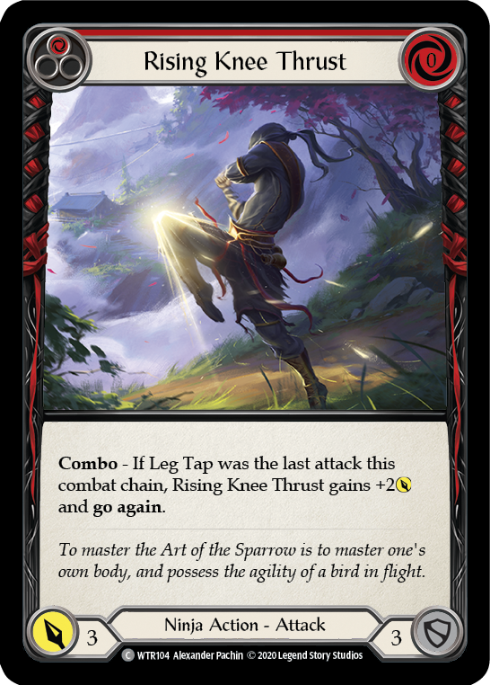 Rising Knee Thrust (Red) [U-WTR104] (Welcome to Rathe Unlimited)  Unlimited Normal | Card Merchant Takapuna