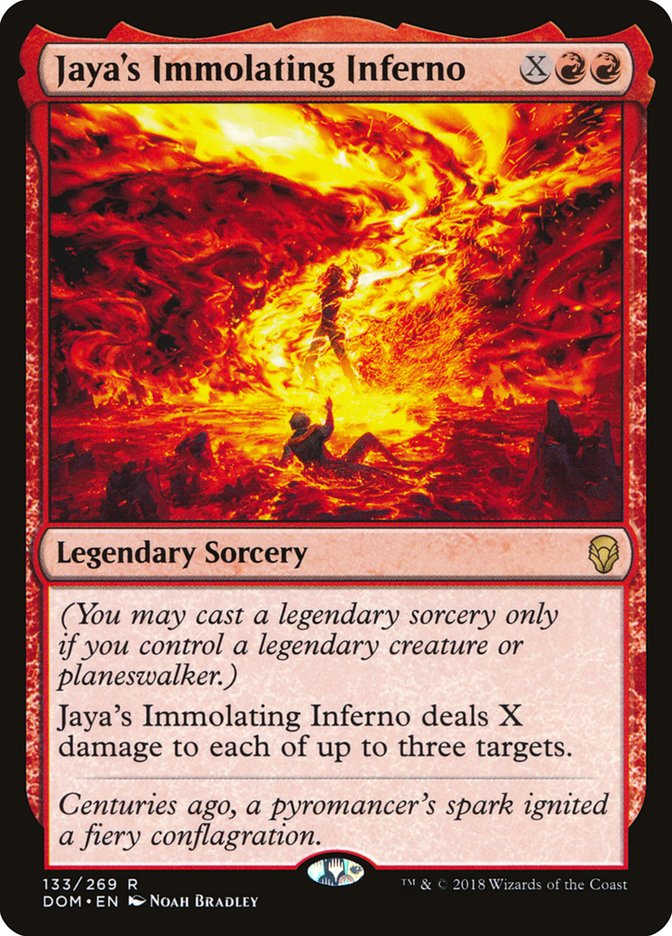 Jaya's Immolating Inferno [Dominaria] | Card Merchant Takapuna