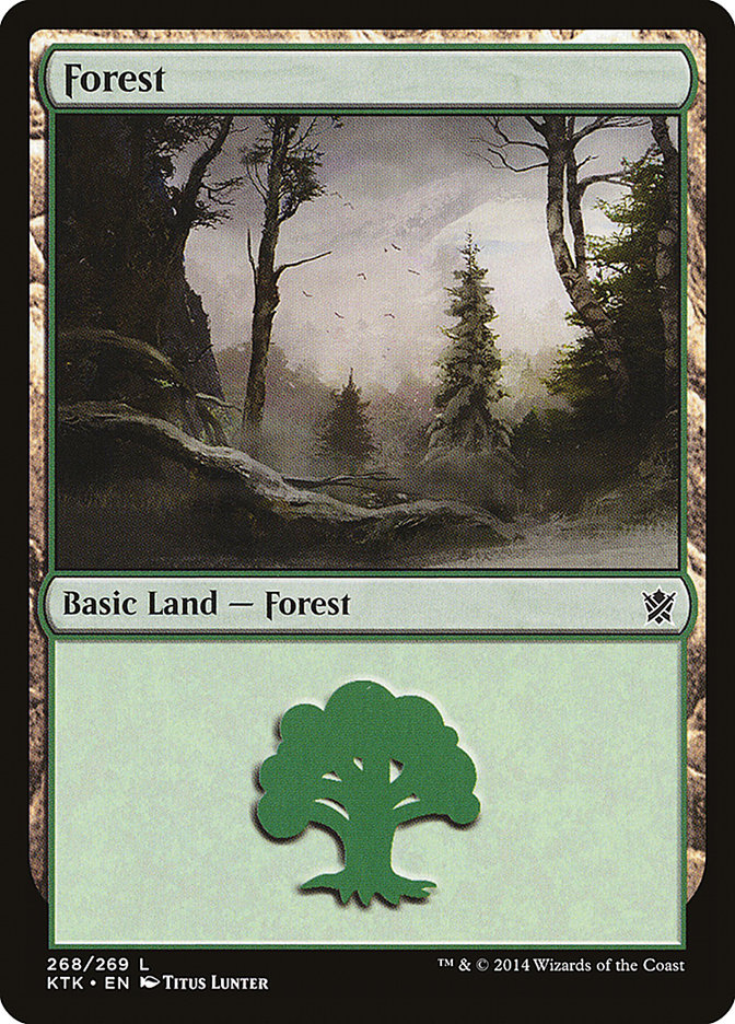 Forest (268) [Khans of Tarkir] | Card Merchant Takapuna