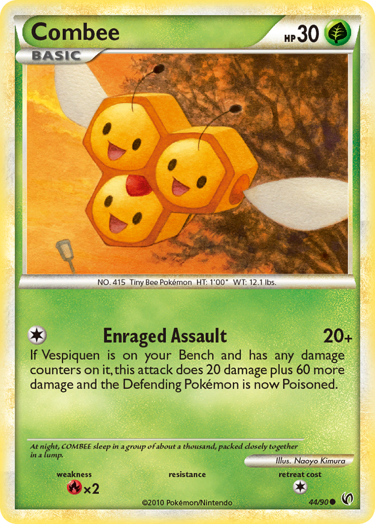 Combee (44/90) [HeartGold & SoulSilver: Undaunted] | Card Merchant Takapuna