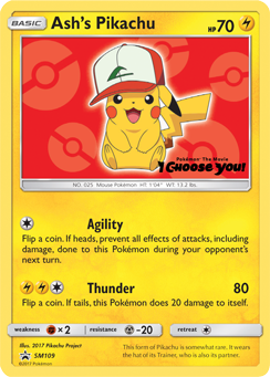 Ash's Pikachu (SM109) [Sun & Moon: Black Star Promos] | Card Merchant Takapuna