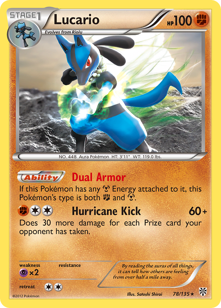 Lucario (78/135) [Black & White: Plasma Storm] | Card Merchant Takapuna