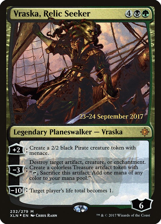 Vraska, Relic Seeker [Ixalan Prerelease Promos] | Card Merchant Takapuna