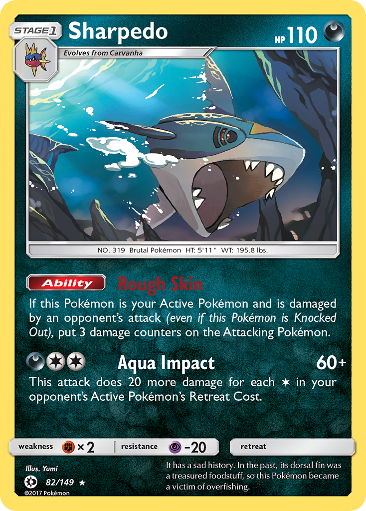 Sharpedo (82/149) [Sun & Moon: Base Set] | Card Merchant Takapuna