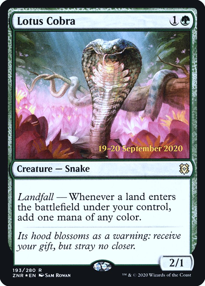 Lotus Cobra [Zendikar Rising Prerelease Promos] | Card Merchant Takapuna