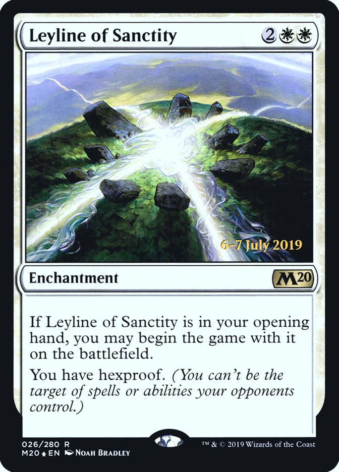 Leyline of Sanctity [Core Set 2020 Prerelease Promos] | Card Merchant Takapuna