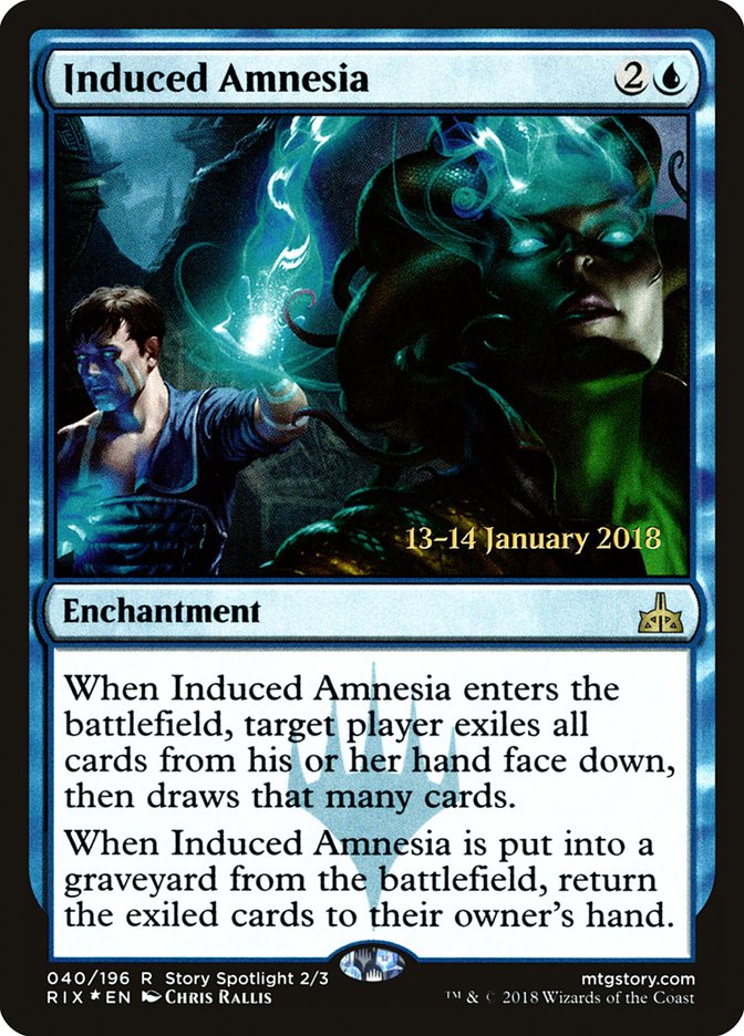 Induced Amnesia [Rivals of Ixalan Prerelease Promos] | Card Merchant Takapuna