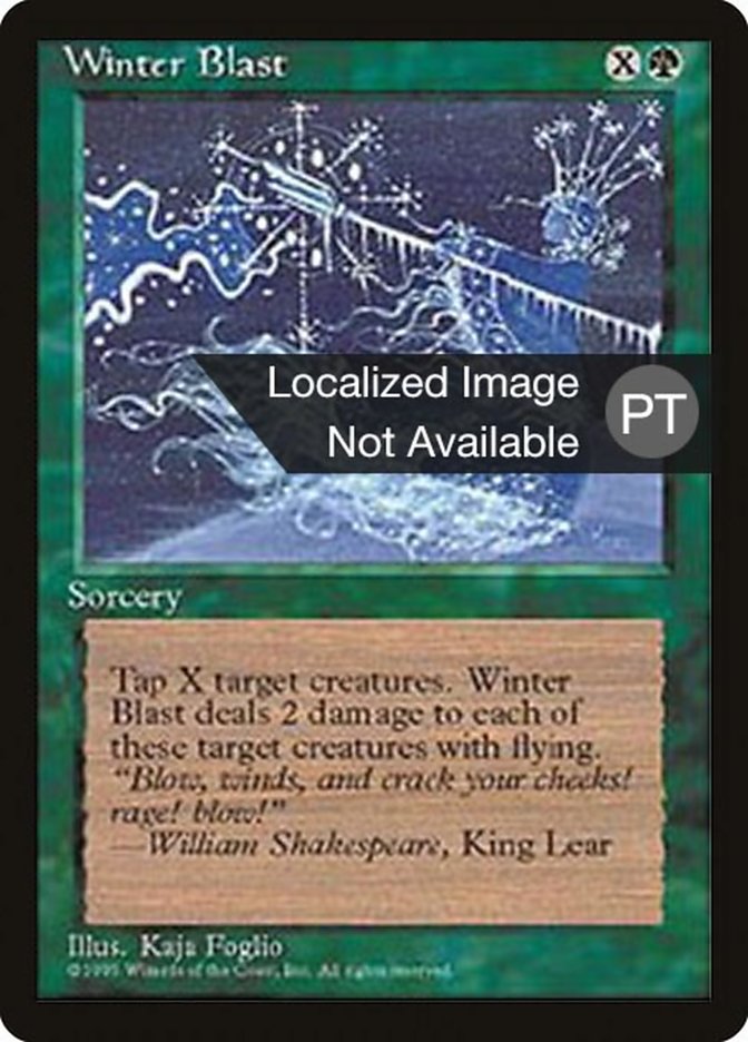 Winter Blast [Fourth Edition (Foreign Black Border)] | Card Merchant Takapuna