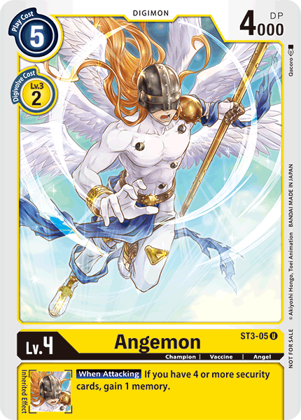 Angemon [ST3-05] (Tamer Party) [Starter Deck: Heaven's Yellow Promos] | Card Merchant Takapuna