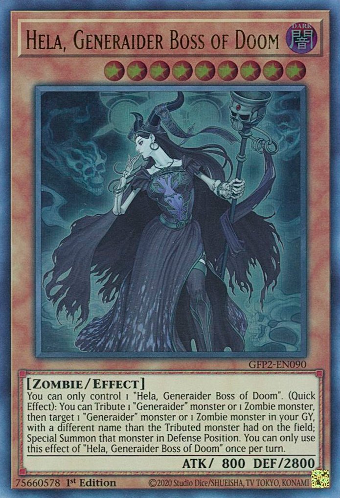 Hela, Generaider Boss of Doom [GFP2-EN090] Ultra Rare | Card Merchant Takapuna