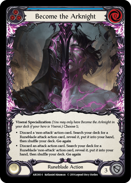 Become the Arknight [ARC083-S] (Arcane Rising)  1st Edition Normal | Card Merchant Takapuna