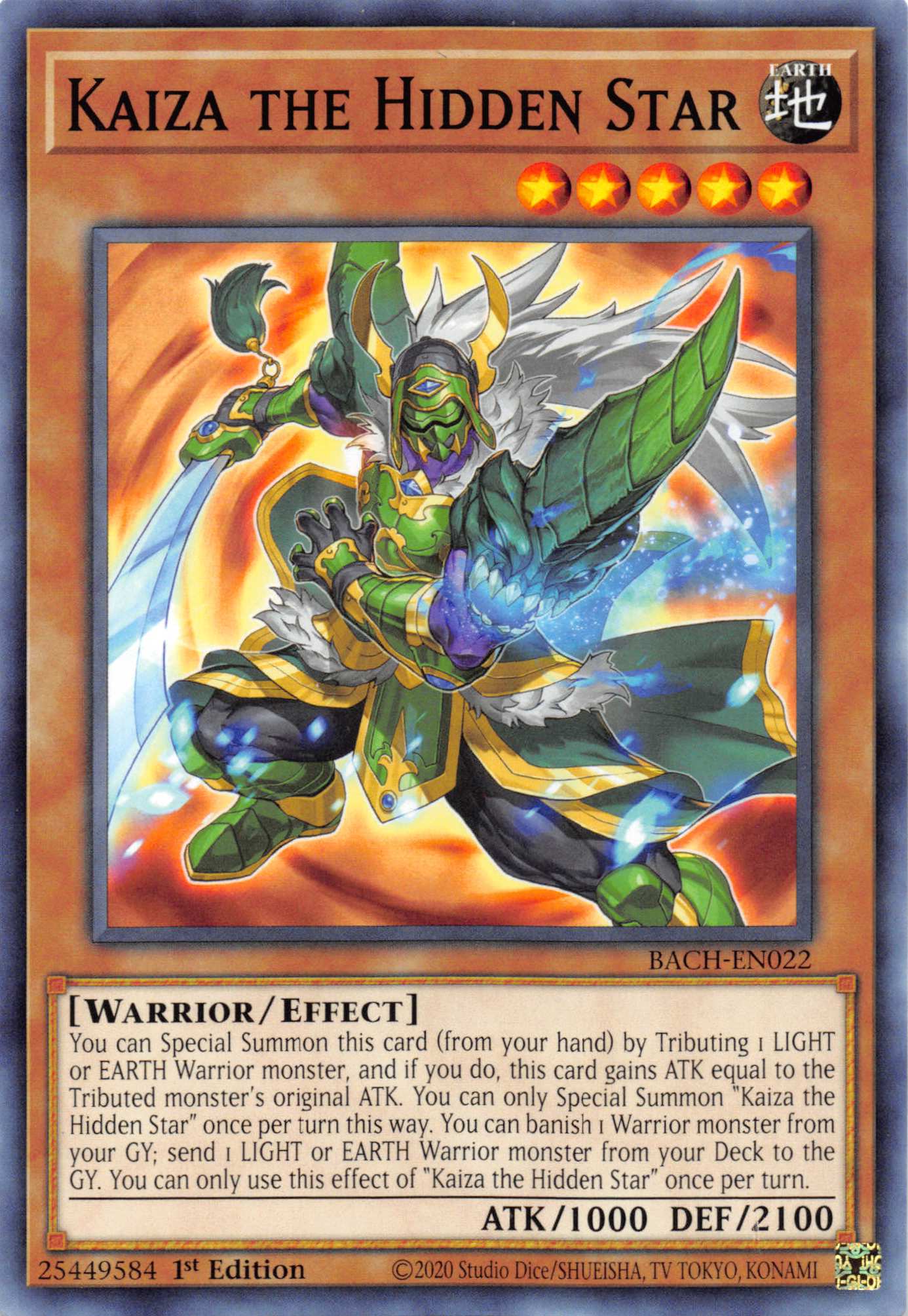 Kaiza the Hidden Star [BACH-EN022] Common | Card Merchant Takapuna