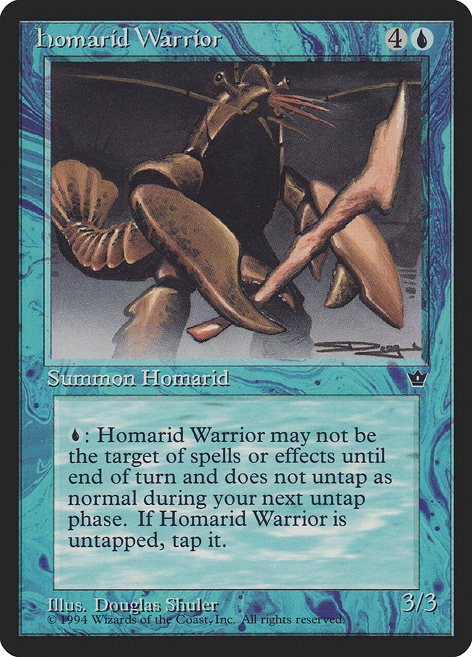 Homarid Warrior (Douglas Shuler) [Fallen Empires] | Card Merchant Takapuna