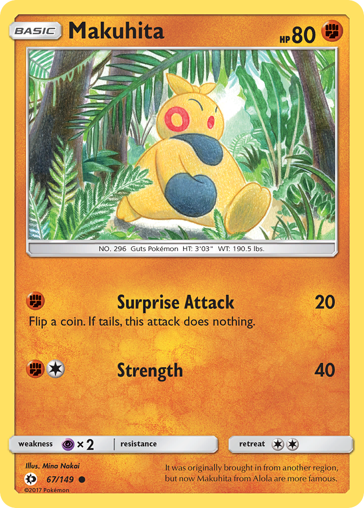 Makuhita (67/149) [Sun & Moon: Base Set] | Card Merchant Takapuna