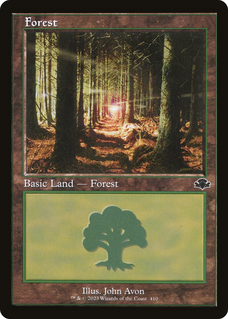 Forest (410) (Retro) [Dominaria Remastered] | Card Merchant Takapuna