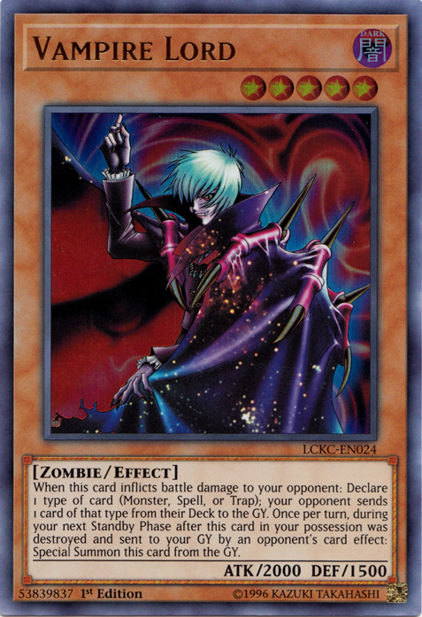 Vampire Lord [LCKC-EN024] Ultra Rare | Card Merchant Takapuna