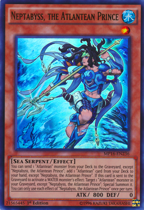 Neptabyss, the Atlantean Prince [MP16-EN236] Ultra Rare | Card Merchant Takapuna