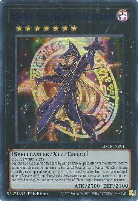 Ebon Illusion Magician (Blue) [LDS3-EN091] Ultra Rare | Card Merchant Takapuna