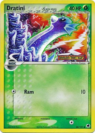 Dratini (46/101) (Delta Species) (Stamped) [EX: Dragon Frontiers] | Card Merchant Takapuna