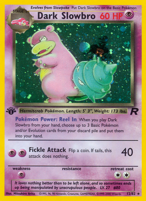 Dark Slowbro (12/82) [Team Rocket 1st Edition] | Card Merchant Takapuna