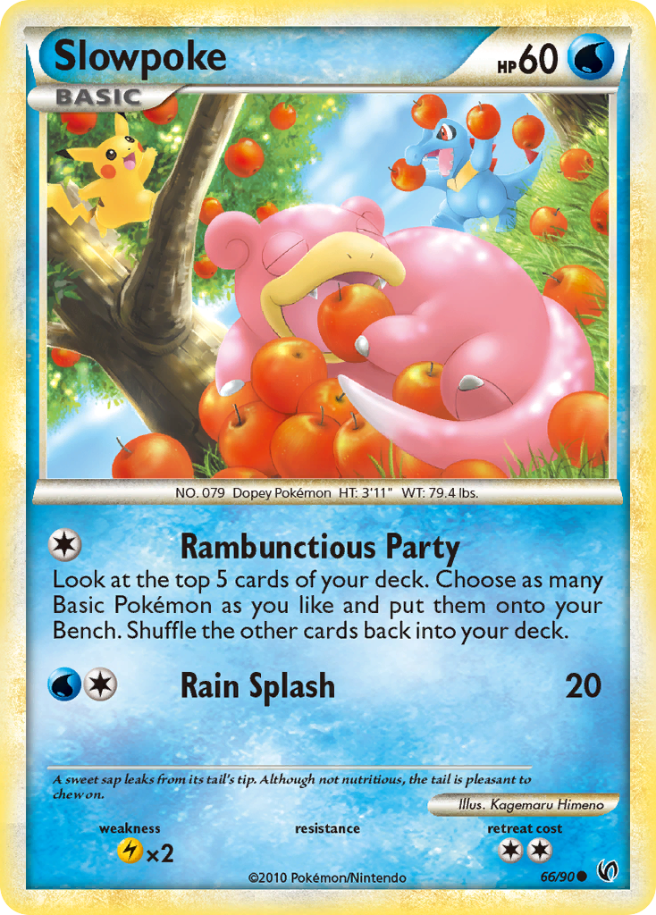 Slowpoke (66/90) [HeartGold & SoulSilver: Undaunted] | Card Merchant Takapuna