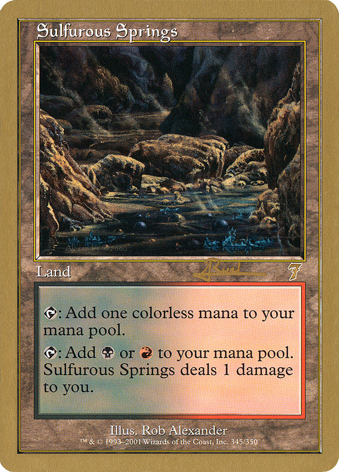 Sulfurous Springs (Antoine Ruel) [World Championship Decks 2001] | Card Merchant Takapuna