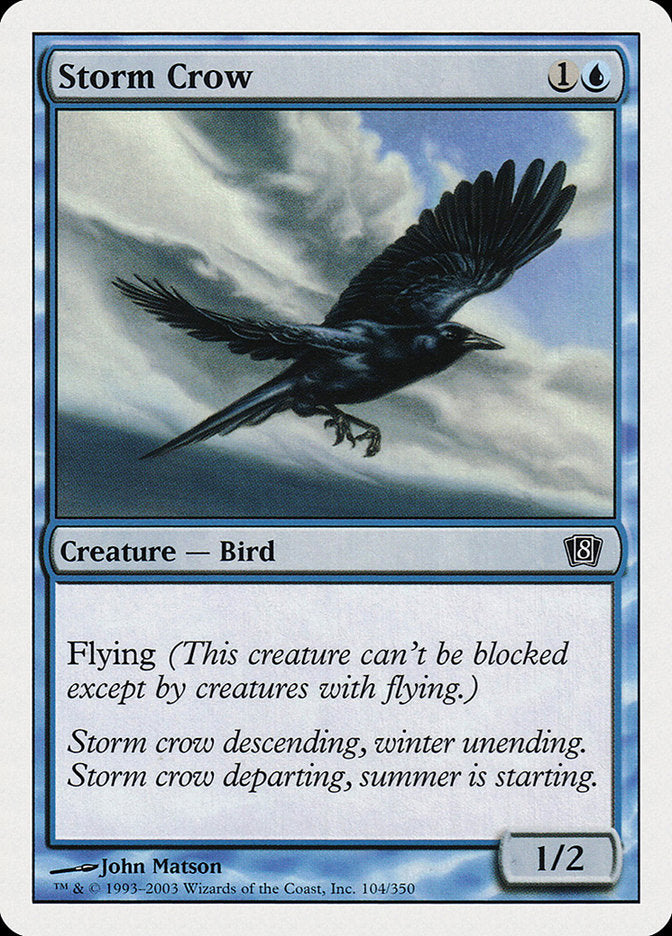 Storm Crow [Eighth Edition] | Card Merchant Takapuna