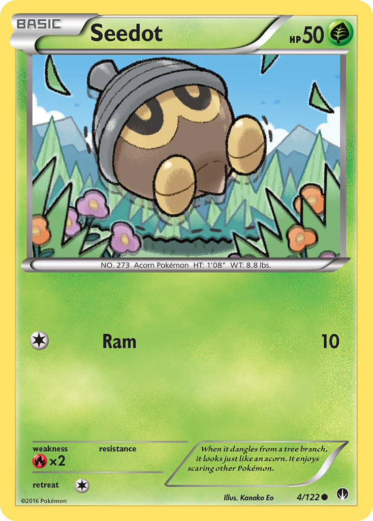 Seedot (4/122) [XY: BREAKpoint] | Card Merchant Takapuna