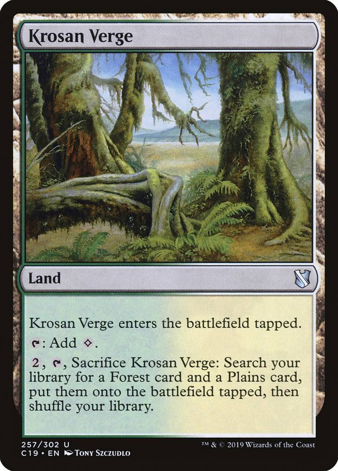 Krosan Verge [Commander 2019] | Card Merchant Takapuna