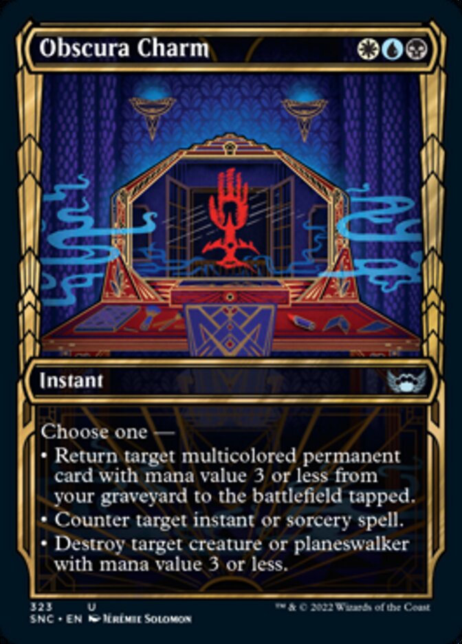 Obscura Charm (Showcase Golden Age) [Streets of New Capenna] | Card Merchant Takapuna