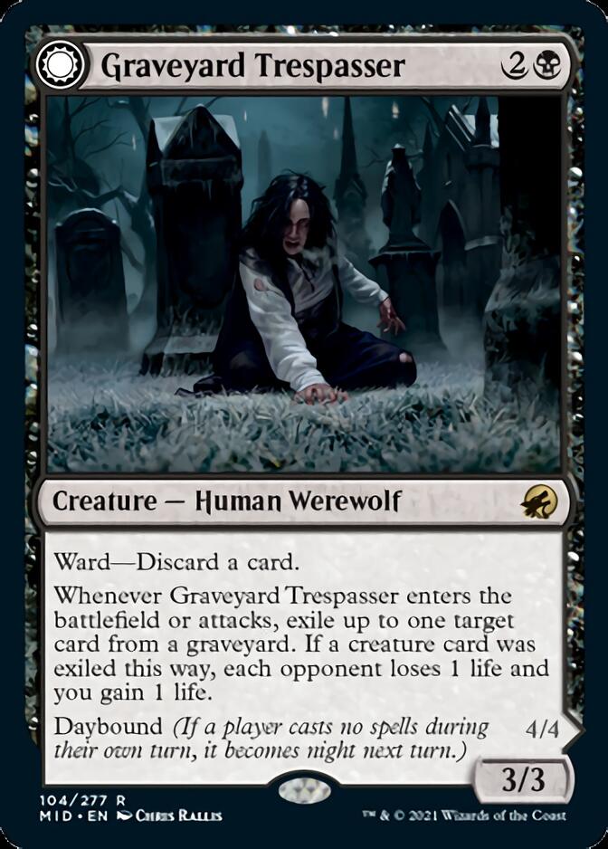 Graveyard Trespasser // Graveyard Glutton [Innistrad: Midnight Hunt] | Card Merchant Takapuna